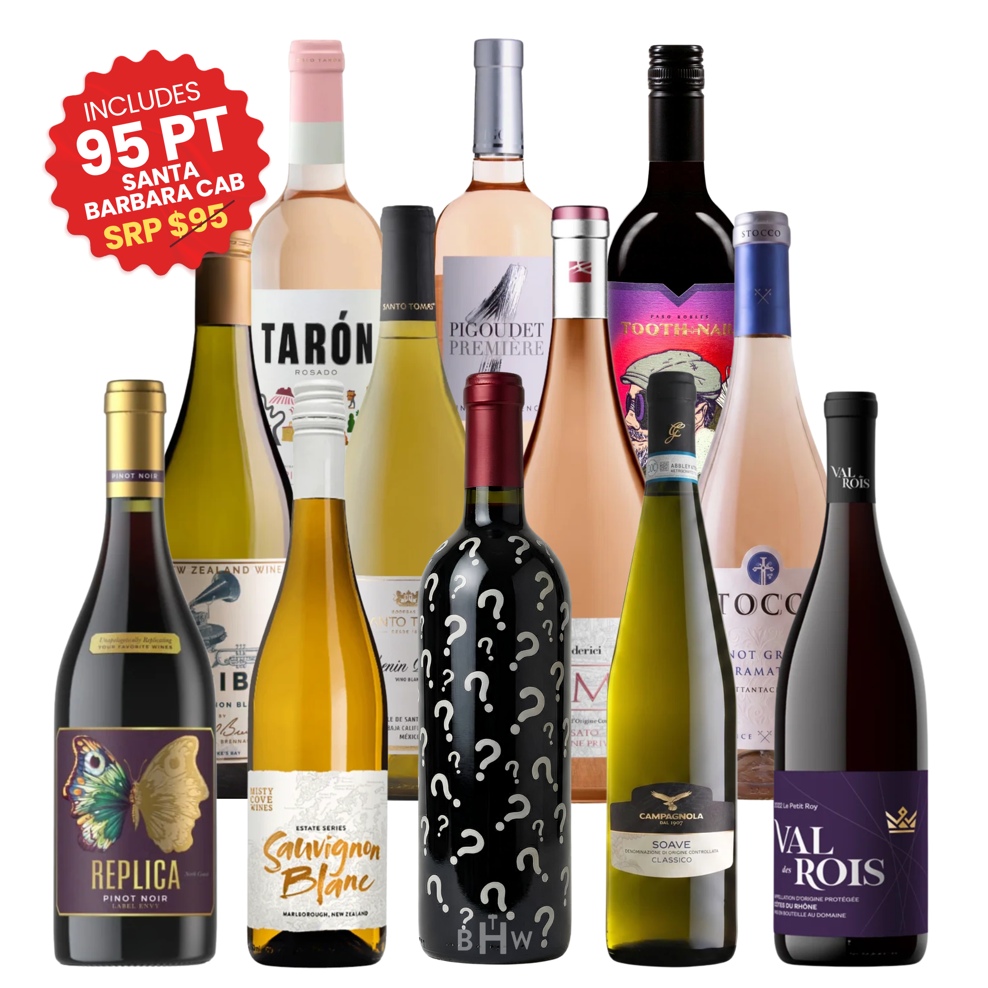 Red, White & Rosé Mixed Case of 12 Bottles x 750ml
